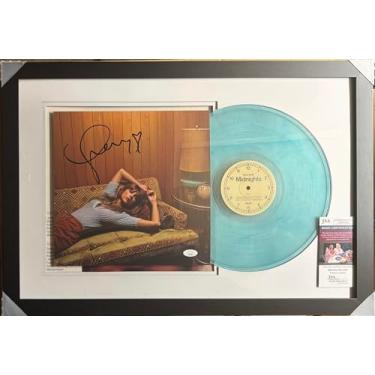 Imagem de Midnights Moonstone Blue Assinado com (coração ultra raro perfeito e emoldurado + vidro anti UV! (Autenticado/Certificado por JSA/CCG)