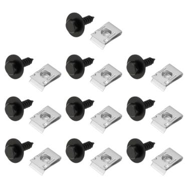 Imagem de SING F LTD 20 peças de clipes de parafuso de arco de roda para tampa do motor compatíveis com Mercedes