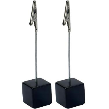 Imagem de Suporte de cartão de lugar, 2 unidades de suporte de clipe de memorando, porta-retratos de mesa, com fecho jacaré, suporte de número de mesa para fotos, papel de cartão de notas