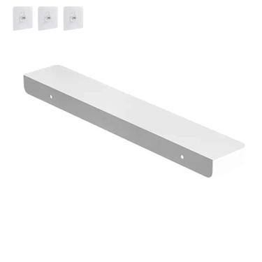 Imagem de Placa de extensão de lacuna de metal para geladeira de cozinha, divisória lateral de geladeira, capas de lacuna entre bancada e paredes, sem broca (branco, 30 x 10 cm)