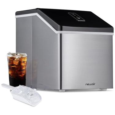 Imagem de Máquina de Gelo ,Produz 18kg, Dia Gelos em 15min, 110v, NEWAIR ClearIce40, Prateado