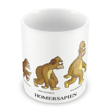 Imagem de Caneca Personalizada Homersapien - Porcelana Branca com Estampa Divert