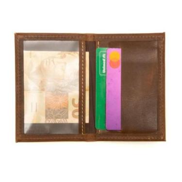 Imagem de Carteira Masculina Couro Legítimo com Compartimento para CNH - Bertoni