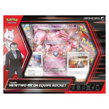Imagem de Cartas Pokémon Box Coleção Mewtwo Exgiovanni 40 Cards Copag