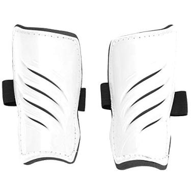 Imagem de Caneleiras esportivas de futebol, mangas leves e respiráveis, equipamento de proteção de panturrilha com design simétrico esquerdo e direito para jogador de futebol