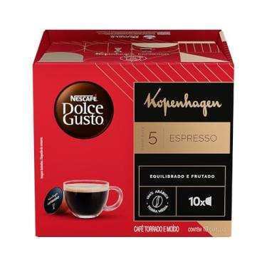 Imagem de Café em Cápsula Torrado e Moído Kopenhagen Espresso Nescafé Dolce Gusto Caixa 60g 10 Unidades