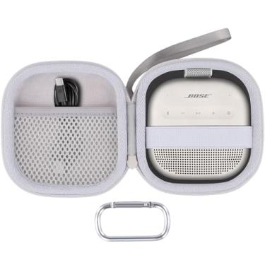 Imagem de Baval Capa de alto-falante compatível com alto-falante Bluetooth portátil Bose New SoundLink Micro 2ª geração (capa branca)