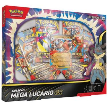 Imagem de Pokemon - mega lucario c - 35576 - copag da amazon