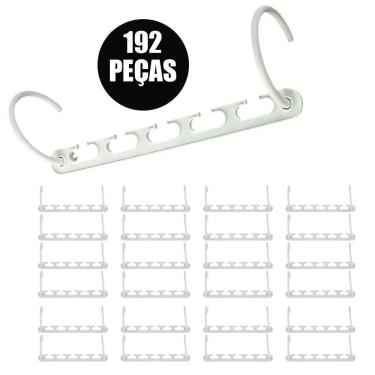 Imagem de Suporte Cabideiro Organizador 192 Peças Roupas