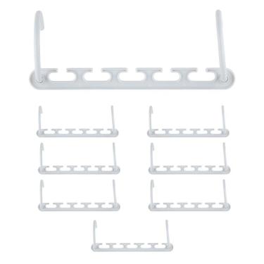 Imagem de Cabideiro Organizador De Roupas 8 Peças Cabide Multifuncional Espaço Closet Magico Compacto