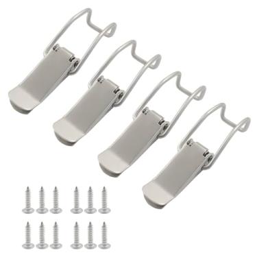 Imagem de Moicstiy 4 peças de trava de ferrolho com mola de 71 mm/2,79 polegadas, trava de ferrolho de aço inoxidável para armários, capas, caixa de caixa, porta-malas, caixa de ferramentas