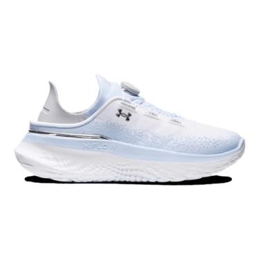 Imagem de Under Armour SlipSpeed Mega Ripstop - Masculino (Branco/Prata Metálico/Azul Nimbus), Branco/prata metálico/azul Nimbus, 39