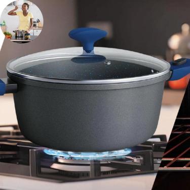 Imagem de Kit De Panelas Com Cor Azul Ideal Como Presente De Natal