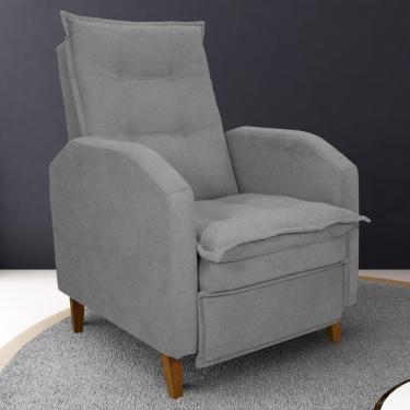 Imagem de Poltrona Reclinável Leeds Boucle Cinza