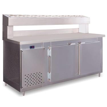 Imagem de Balcão Condimentado 4 Portas 860 Litros Rf049 Frilux Balcão Refrigerado Inox 110v