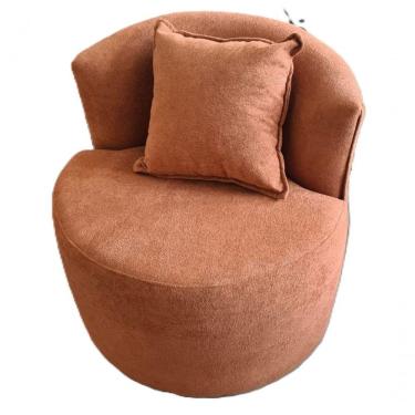 Imagem de Poltrona Orgânica Merlim - élpis Móveis Boucle Terracota