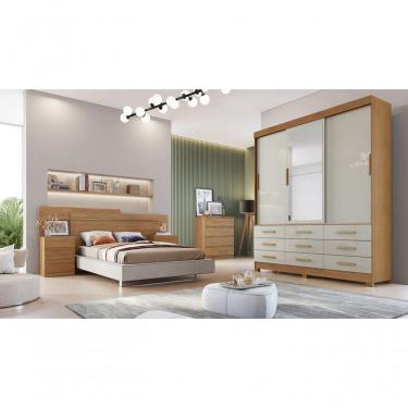 Imagem de Guarda Roupa Solteiro- Capri -cumaru-fendi- Novo Horizonte