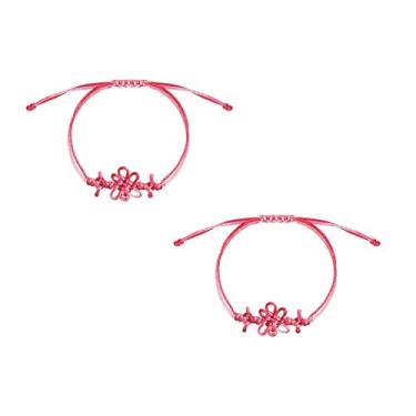 Imagem de SAVITO Pulseiras Kpop Merch, 2 peças de pulseiras de amizade combinando melhor amigo, pulseira de nó coreano, acessórios de roupa Huntrix, presente de Natal para meninas mulheres casais