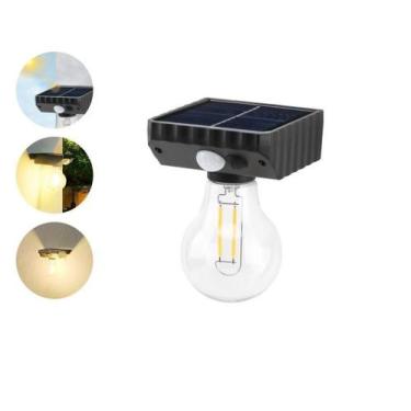 Imagem de Lâmpada Bulbos De Parede Solar Jardim Luz Quente Incandescen - DS