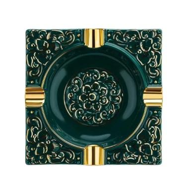 Imagem de Cinzeiro de charuto criativo luxo artesanato artesanato cinzeiro armazenamento cinzeiro sala de estar osso China cinzeiro decoração casa acessórios