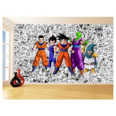 Imagem de Papel De Parede 3D Dragon Ball Goku Vegeta Anime 3,5M Dbz91 - Você Dec