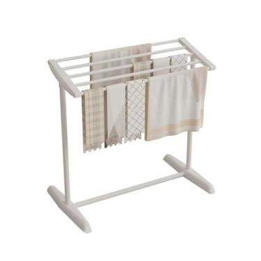 Imagem de Hhsdyl Estendal de Roupas Dobrável, Cavaletes de Secagem em Aço Inoxidável para Roupas e Roupa de Cama,White,One story A