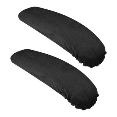 Imagem de QfwdfcTrenz 1 par de capas de braço para cadeira de escritório de nylon para apoio de braço removíveis protetores de apoio de braço extensíveis evitam danos ao apoio de braço na capa protetora para