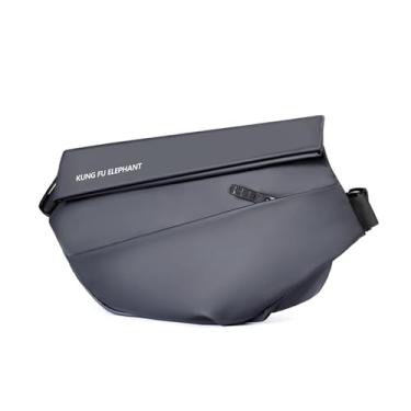 Imagem de Bolsa tiracolo estilosa para mulheres e homens, bolsa tiracolo, Cinza