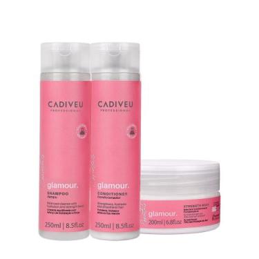 Imagem de Kit Cadiveu Profissional Essentials Glamour Shampoo Condicionador e Má
