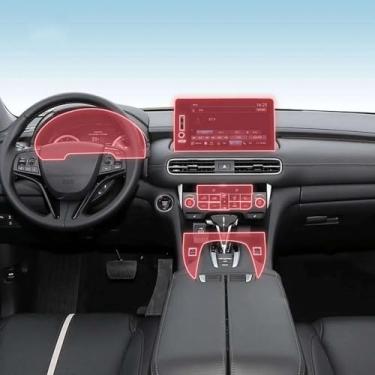 Imagem de HGFLBNV Painel de caixa de engrenagens interior de carro TPU transparente película protetora antirarranhões adesivos reparo, para Honda UR-V 2023-2025