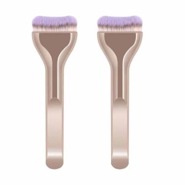 Imagem de Conjunto de pincéis de base, corretivo, pincel de pó, pincel de base líquida, conjunto de pincéis de maquiagem profissional para olhos e rosto,