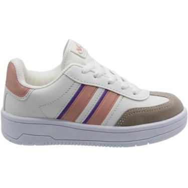 Imagem de Tênis Casual Infantil Via Vip Juvenil Menina, 34, Branco