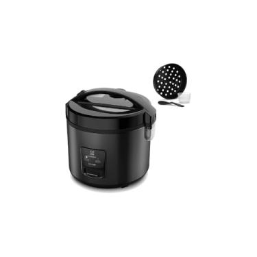 Imagem de Panela de Arroz Elétrica, Aço Inoxidável, 10 Xícaras, 700W, Antiaderente, Sistema de Aquecimento Automático, 127V, 25x26cm