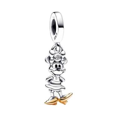 Imagem de Charms De Joias DIY Em Prata 925 Da Disney, Pulseira Mickey Minnie Pri