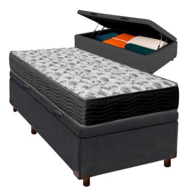 Imagem de Cama Box Bau + Colchão Solteiro D33 Iso100 Ortobom