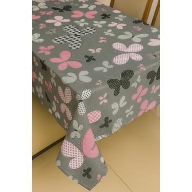 Imagem de Toalha de Mesa OXFORD Super ELEGANCIA 4,6 e 8 LUGARES(BORBOLETAS,8 LUGARES 1,40x2,50)