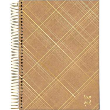 Imagem de Caderno Jandaia universitário kraft gold 200x275mm 80 folhas