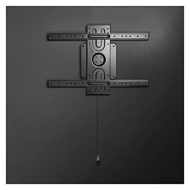 Imagem de pcagfaajmh Suporte de TV de chão, suporte de TV montado na parede, tela giratória de 360°, suporte de TV de parede fixo de ajuste horizontal de ± 3° para a maioria das TVs de 37 a 80 polegadas