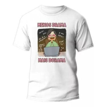 Imagem de Camiseta Menos Drama Mais Dorama Camisa Unissex - Dinka, G