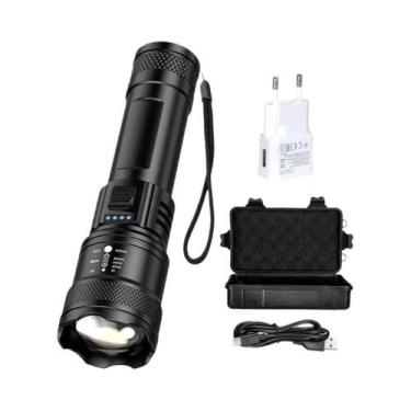 Imagem de Lanterna LED Super Brilhante Recarregável USB, À Prova d'Água, De Long
