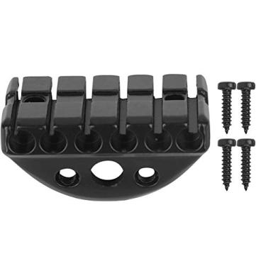 Imagem de Cuofyunl porca de travamento de corda, guitarra elétrica sem cabeça de 6 cordas, peças faça você mesmo de liga de zinco com parafusos