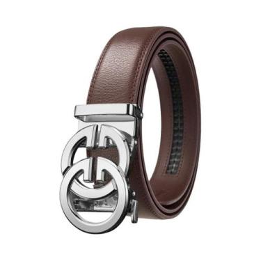 Imagem de Cinto Designer Double G Masculino De Alta Qualidade Em Couro Genuíno A