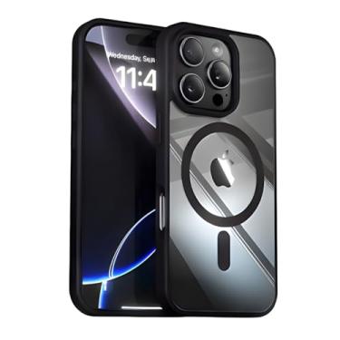 Imagem de Capinha Case Capa Transparente Basic Anti Impacto Bordas Elevadas Magnética Premium Luxo Para iPhone (Preto, iPhone 17 Pro Max)