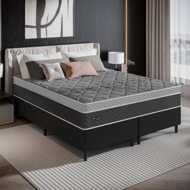 Imagem de Cama Box Queen 158cm Molas Ensacadas Ferrara Umaflex Base 2CEN
