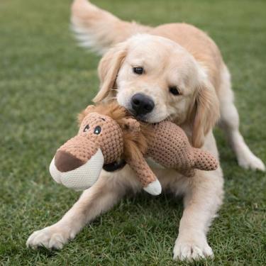 Imagem de Brinquedo de Pelúcia Leão para Cães - Petrox Comercial