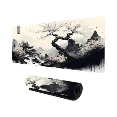 Imagem de Grande Mouse Pad Antiderrapante De Silicone Para Jogos Com Vista De Mo