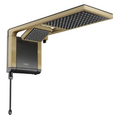 Imagem de Chuveiro Acqua Duo Black Matte Gold 220V 7800 Watts 7510168 Lorenzetti Chuveiro Acqua Duo B