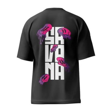 Imagem de Camiseta Oversize Skateboarding - SAVANA.WORLD, Preto, GG