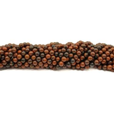 Imagem de Fio de Contas Obisidiana Nevada Marrom - Pedra - 08mm - Pistris Import