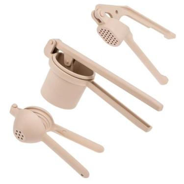 Imagem de Kit Espremedores Alho Batata E Limão Creme Weck